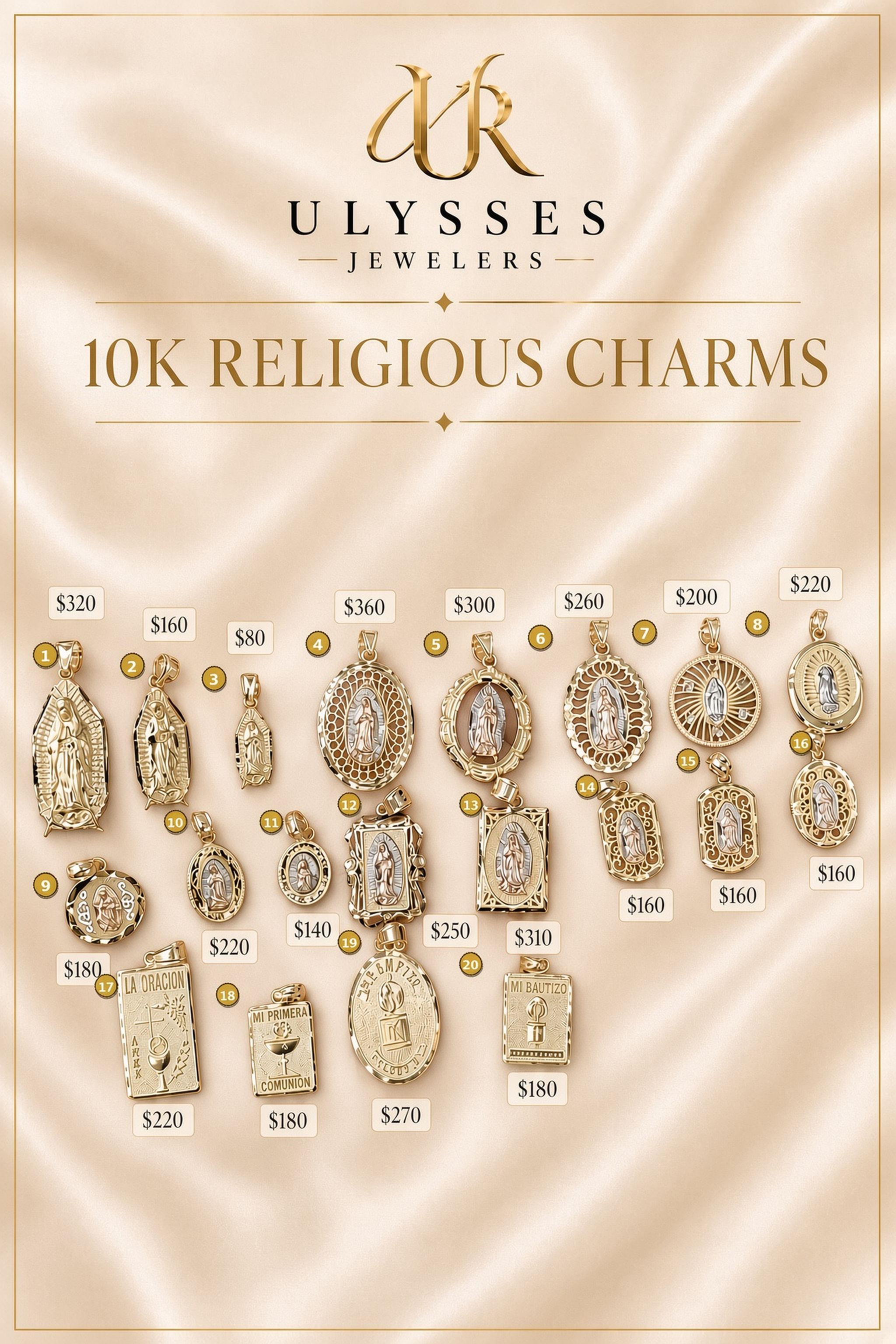 10K Religious Charms