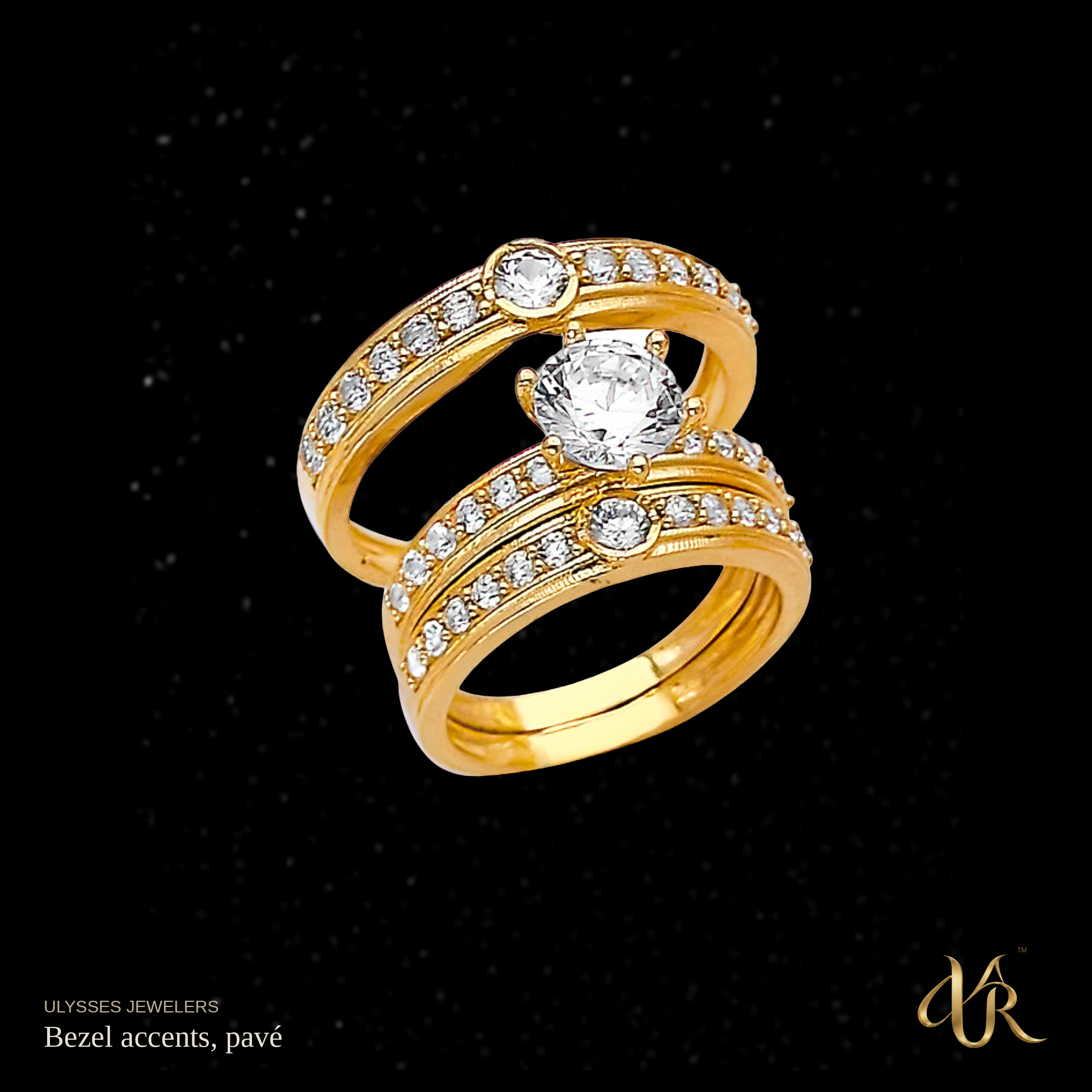 Bezel accents, pavé