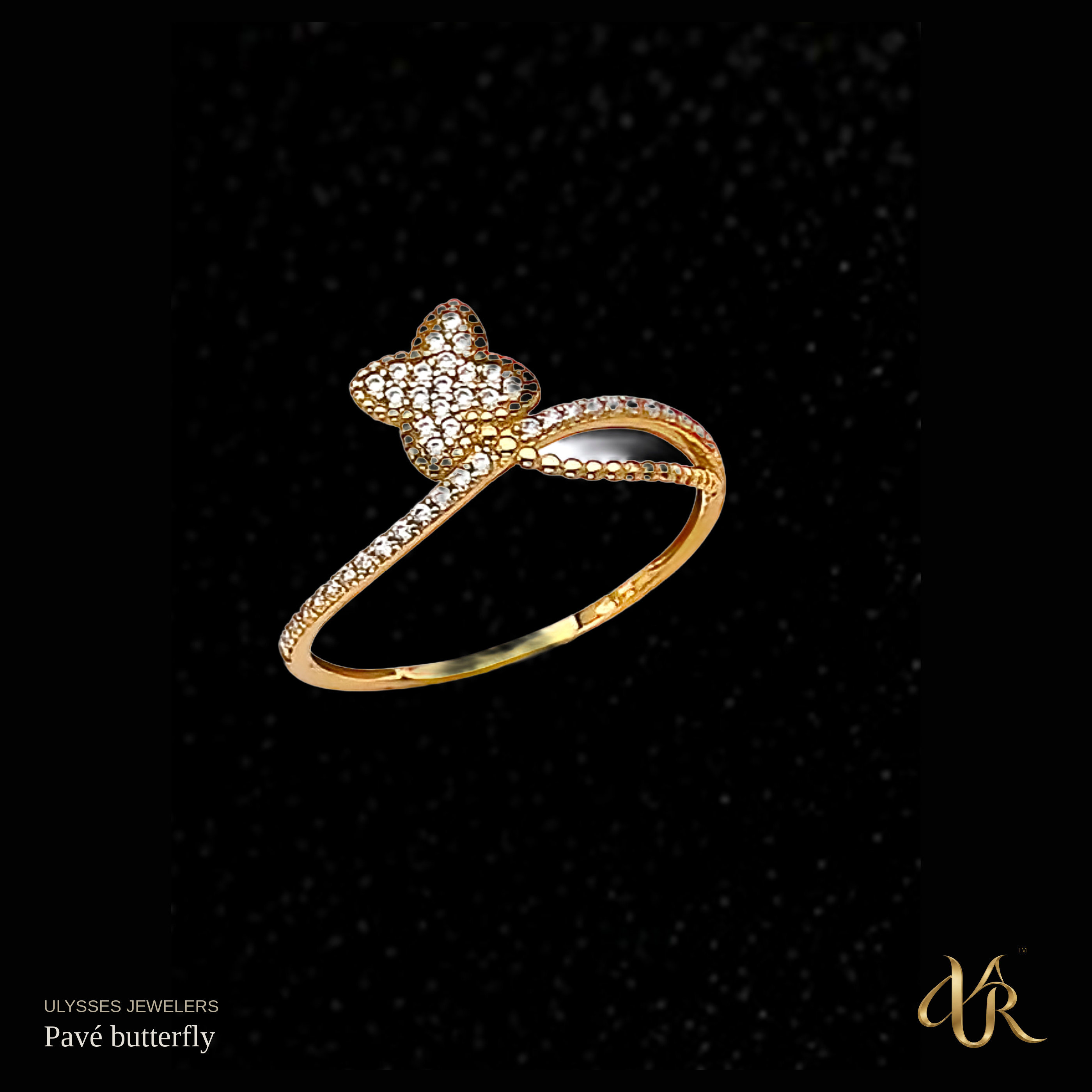 Pavé butterfly