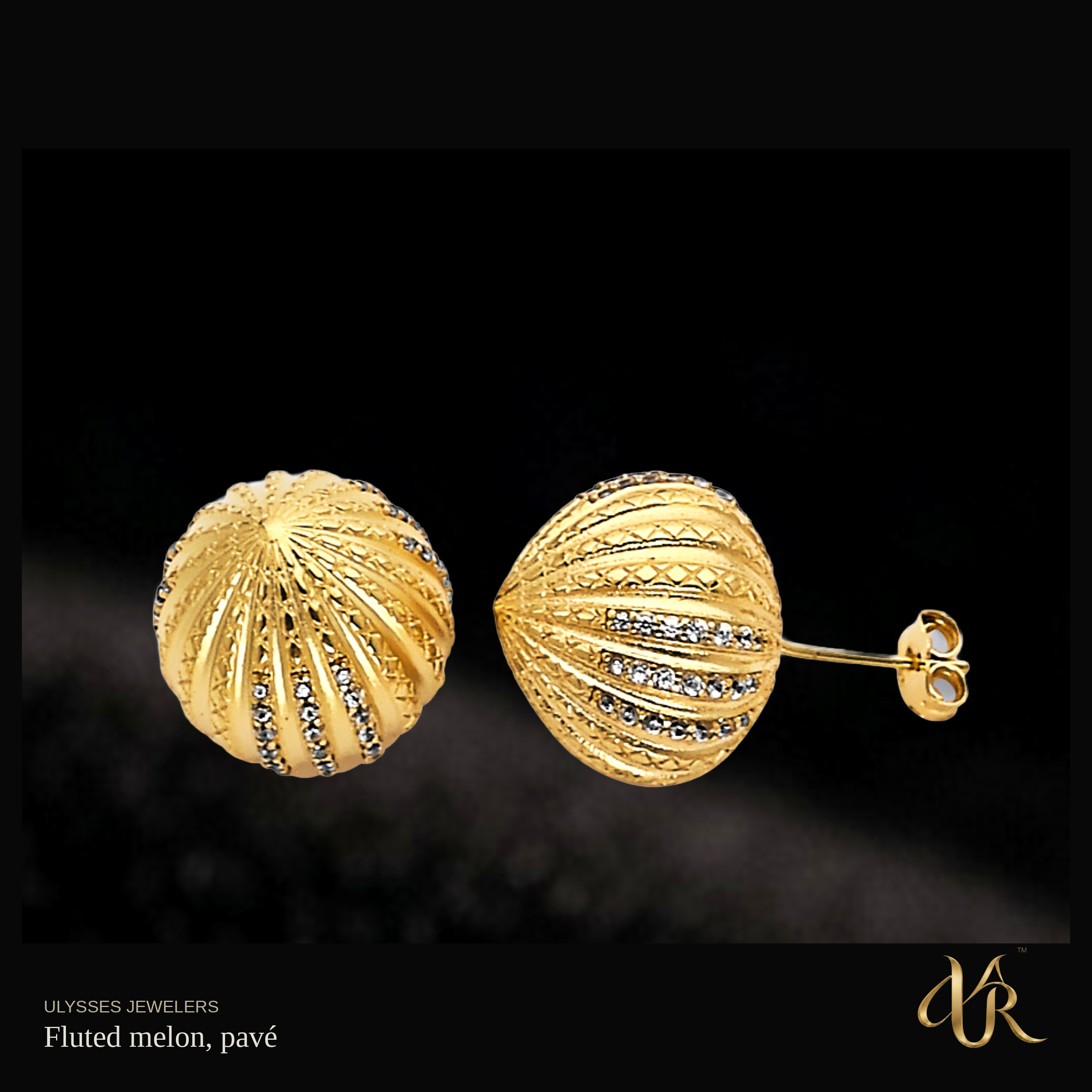 Fluted melon, pavé