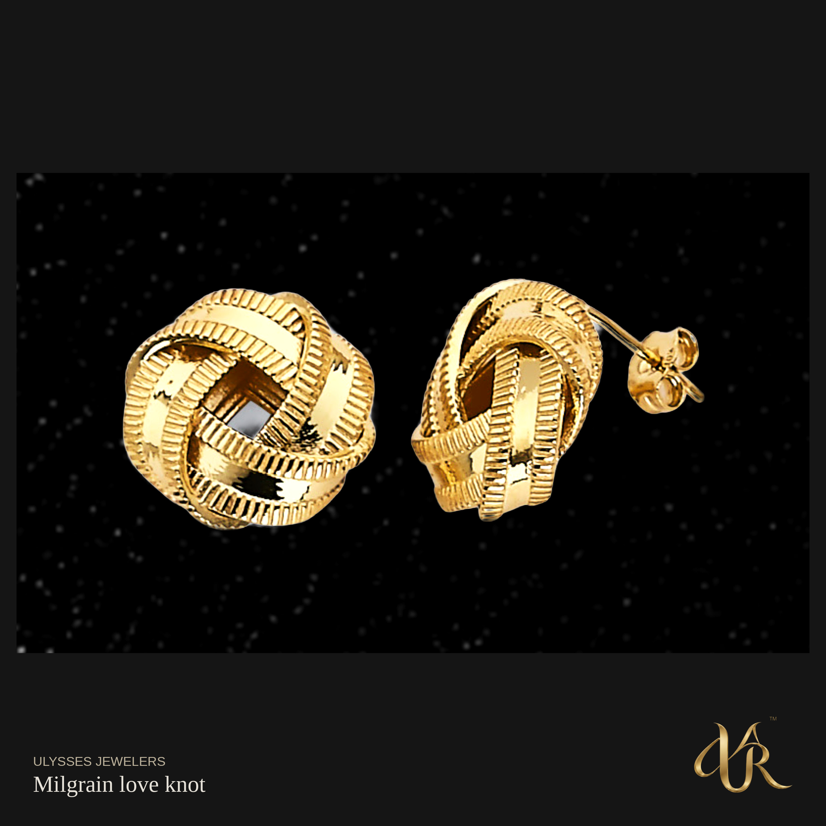 Milgrain love knot