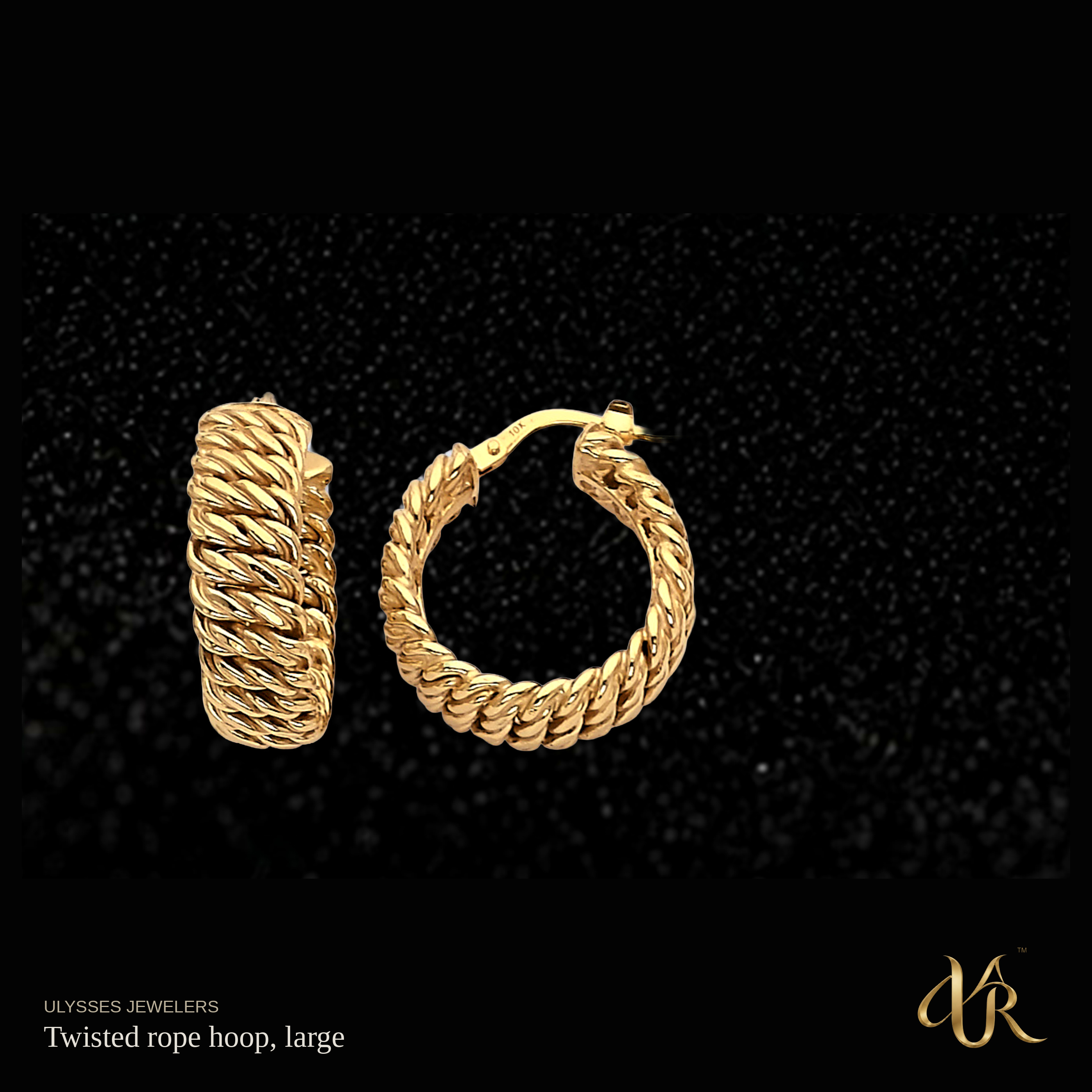 Twisted rope hoop, large