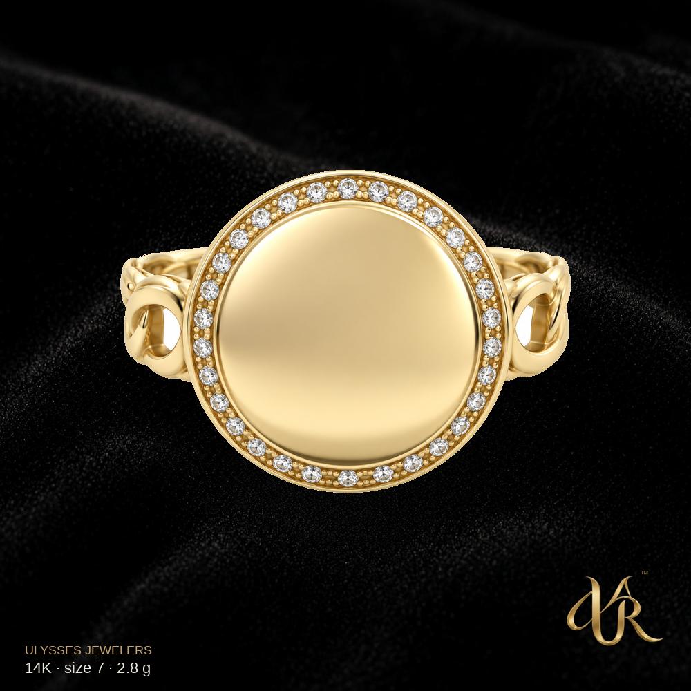 14K Women's Gold Ring, size 7, 2.8 g B