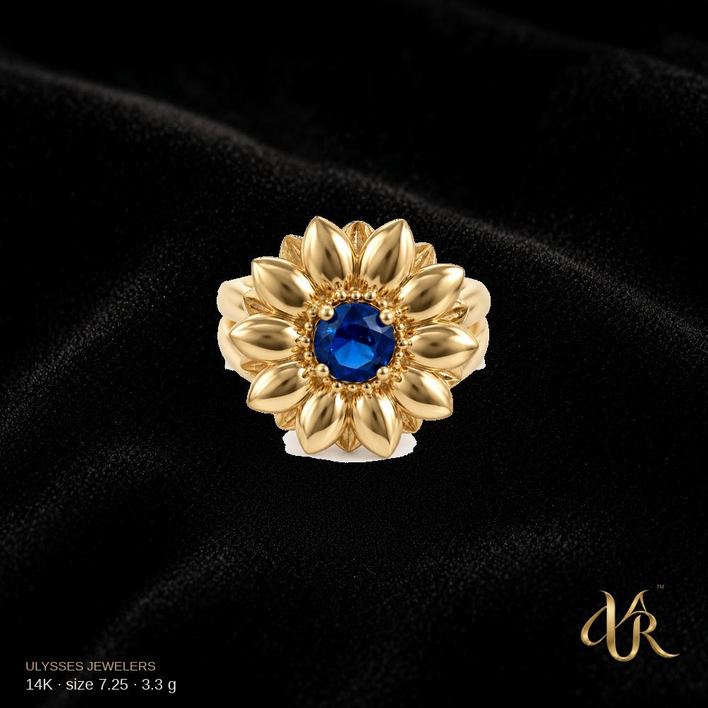 14K Women's Gold Ring, size 7.25, 3.3 g
