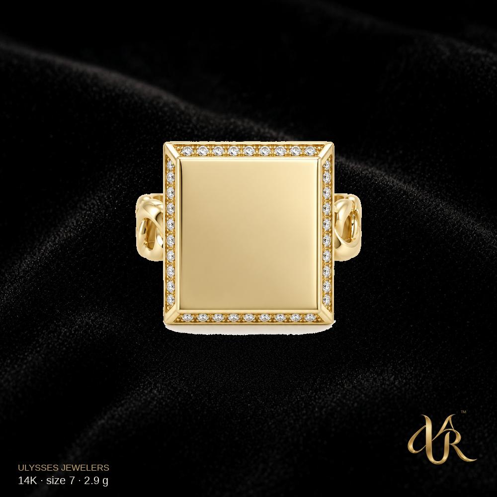 14K Women's Gold Ring, size 7, 2.9 g A