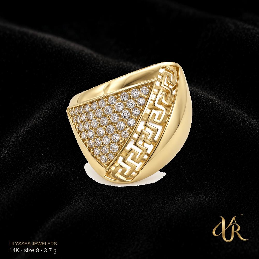 14K Women's Gold Ring, size 8, 3.7 g