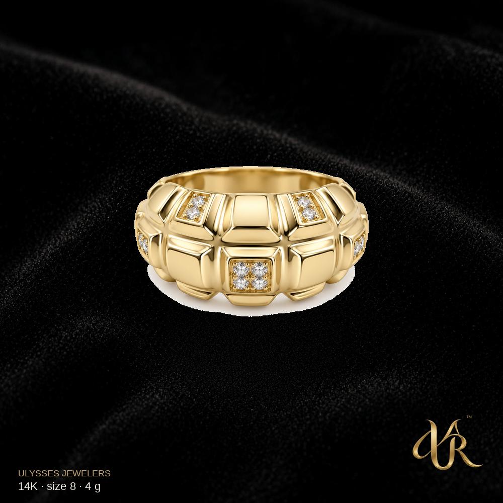 14K Women's Gold Ring, size 8, 4 g B