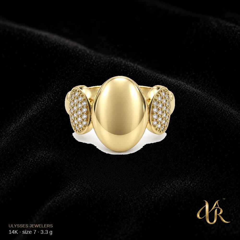 14K Women's Gold Ring, size 7, 3.3 g