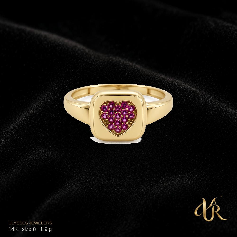 14K Women's Gold Ring, size 8, 1.9 g A