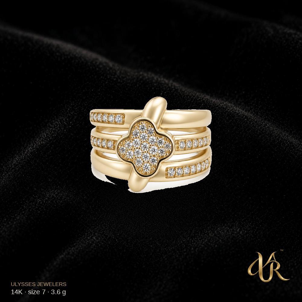 14K Women's Gold Ring, size 7, 3.6 g A