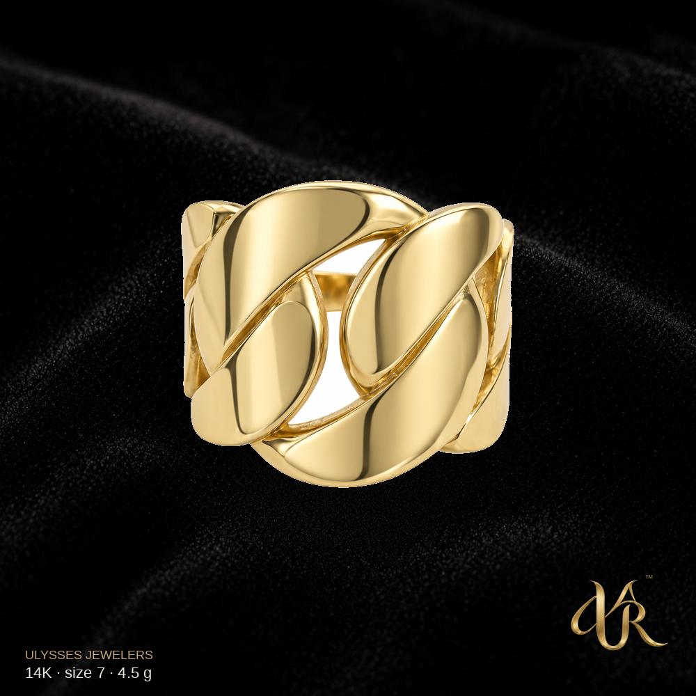 14K Women's Gold Ring, size 7, 4.5 g