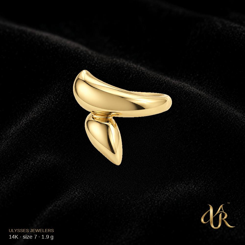 14K Women's Gold Ring, size 7, 1.9 g A