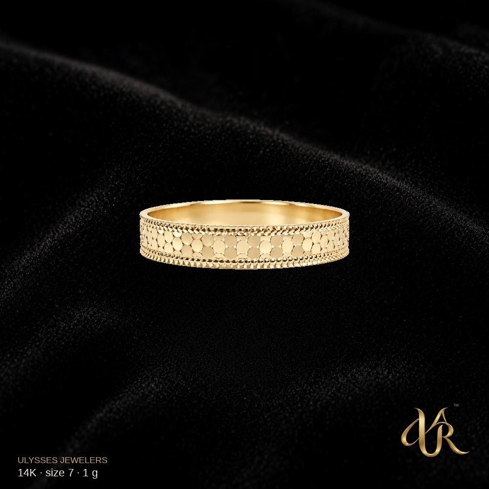 14K Women's ring, size 7, 1 g A