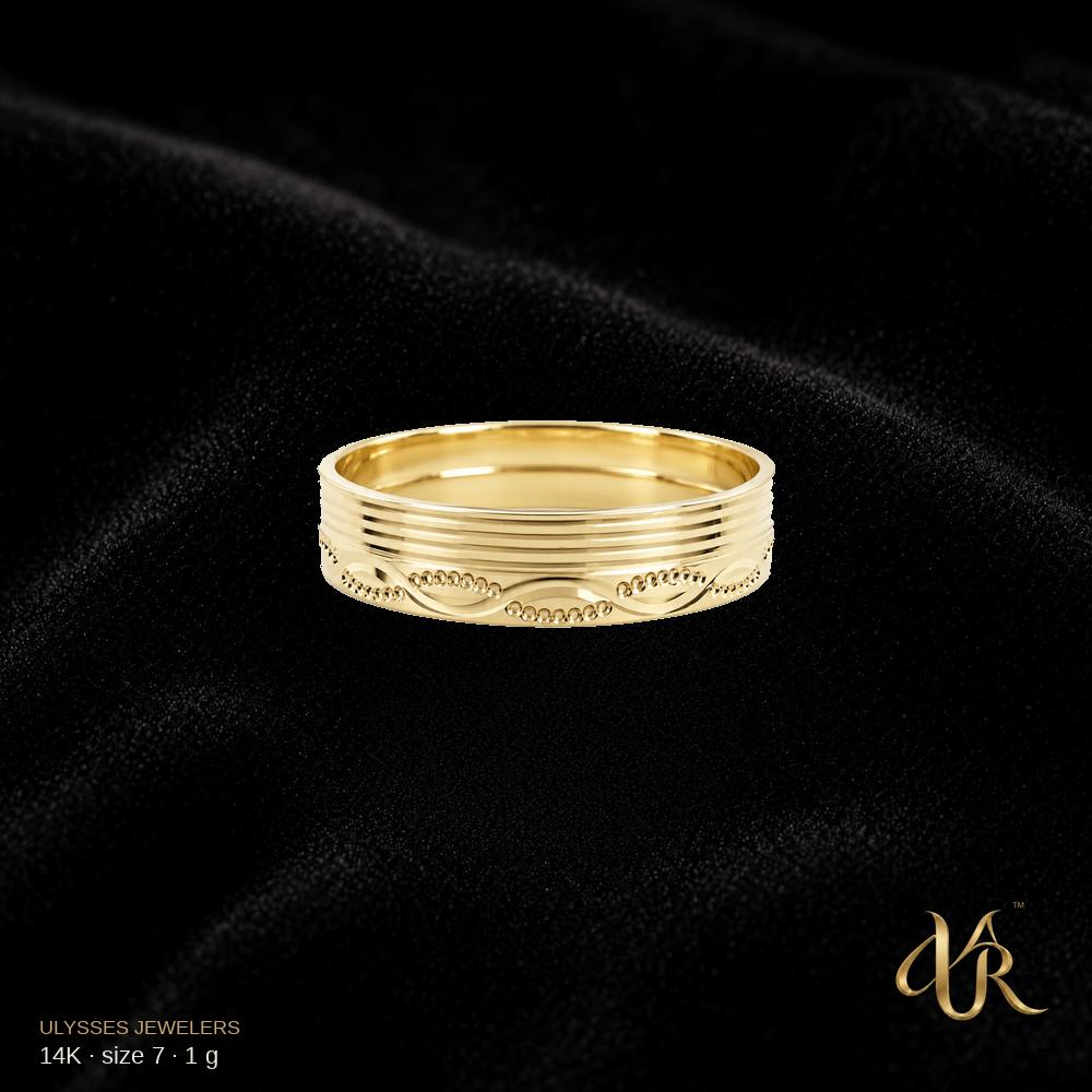 14K Women's ring, size 7, 1 g