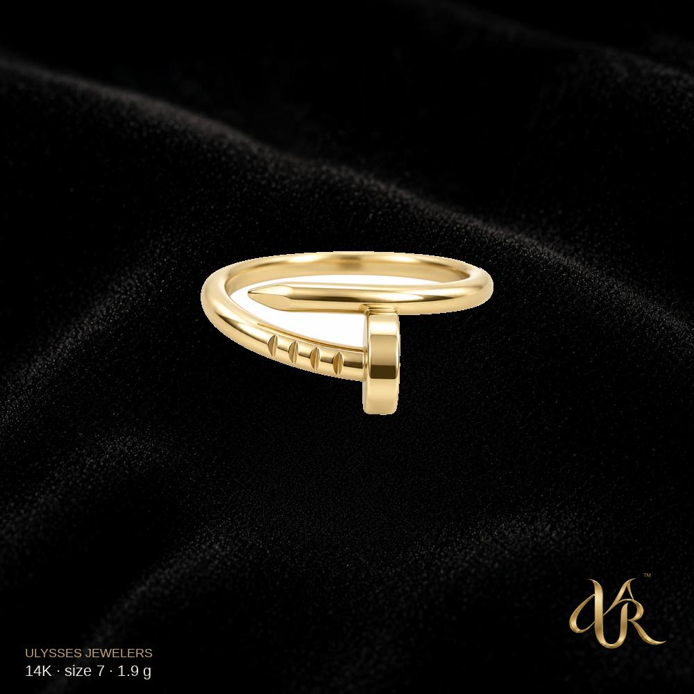 14K Women's Gold Ring, size 7, 1.9 g