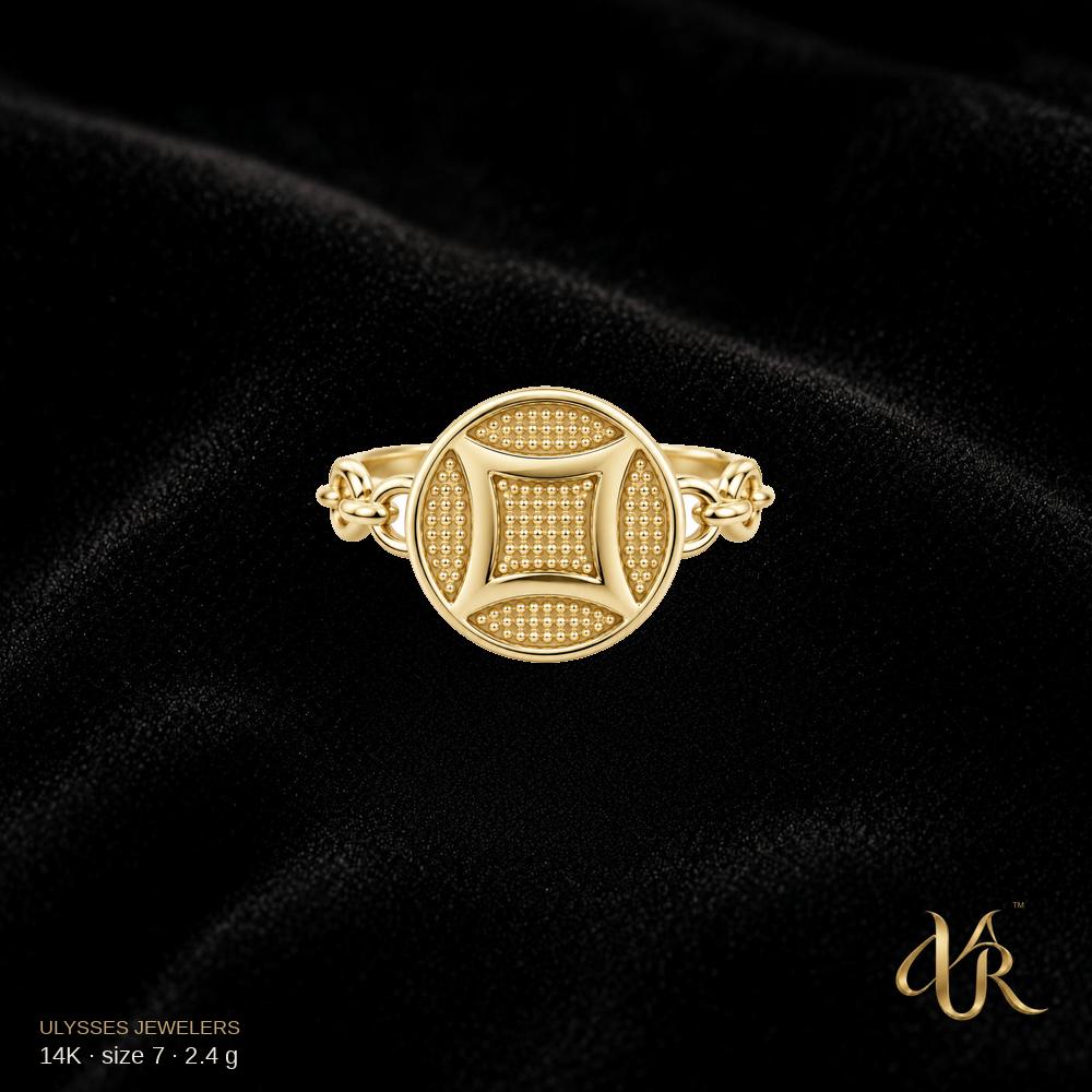 14K Women's Gold Ring, size 7, 2.4 g