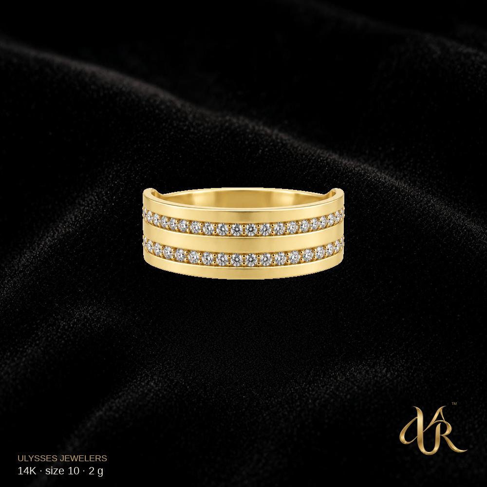 14K Engagement Gold Ring, size 10, 2 g