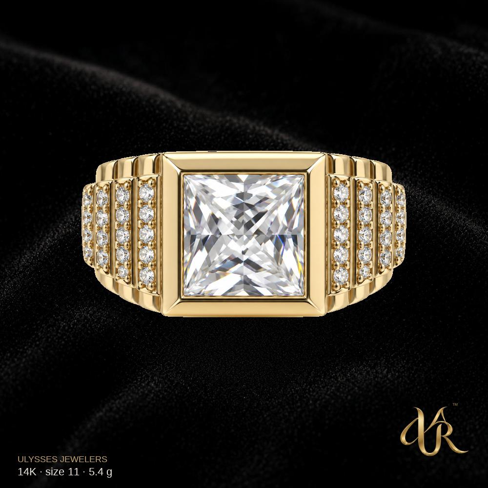 14K Men's Gold Ring, size 11, 5.4 g