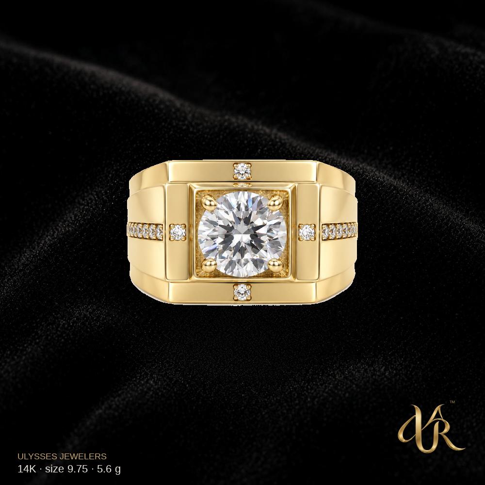 14K Men's ring, size 9.75, 5.6 g