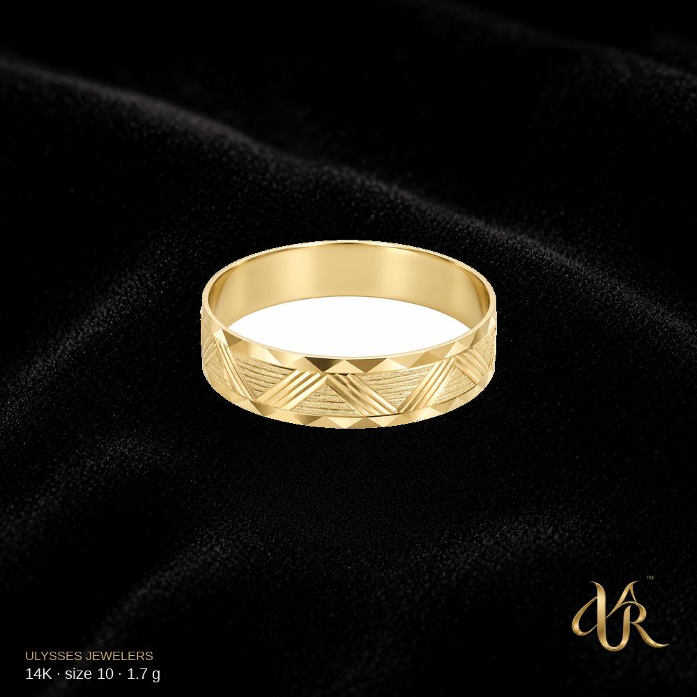 14K Men's ring, size 10, 1.7 g