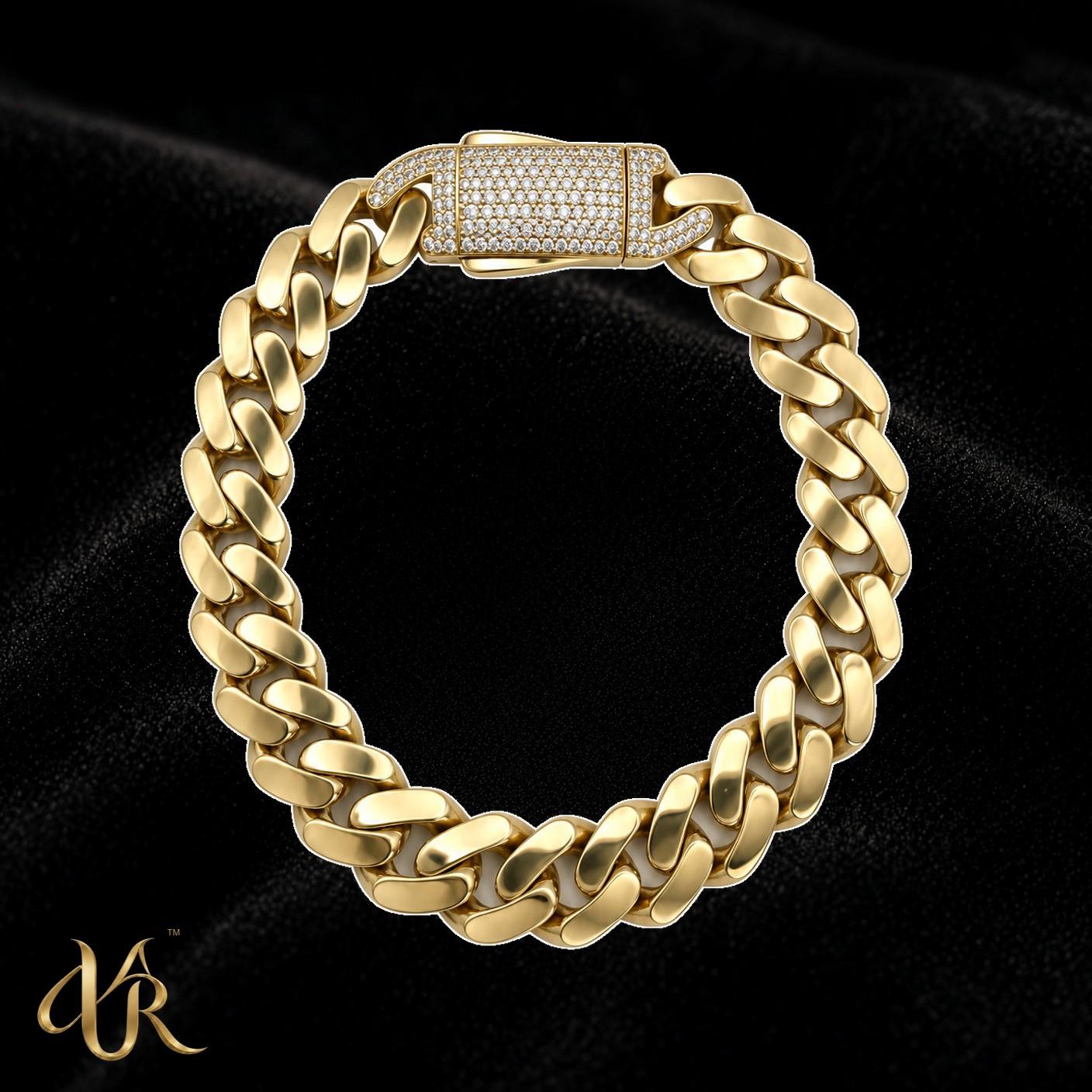 14K 11 mm Monaco — Gold Bracelet