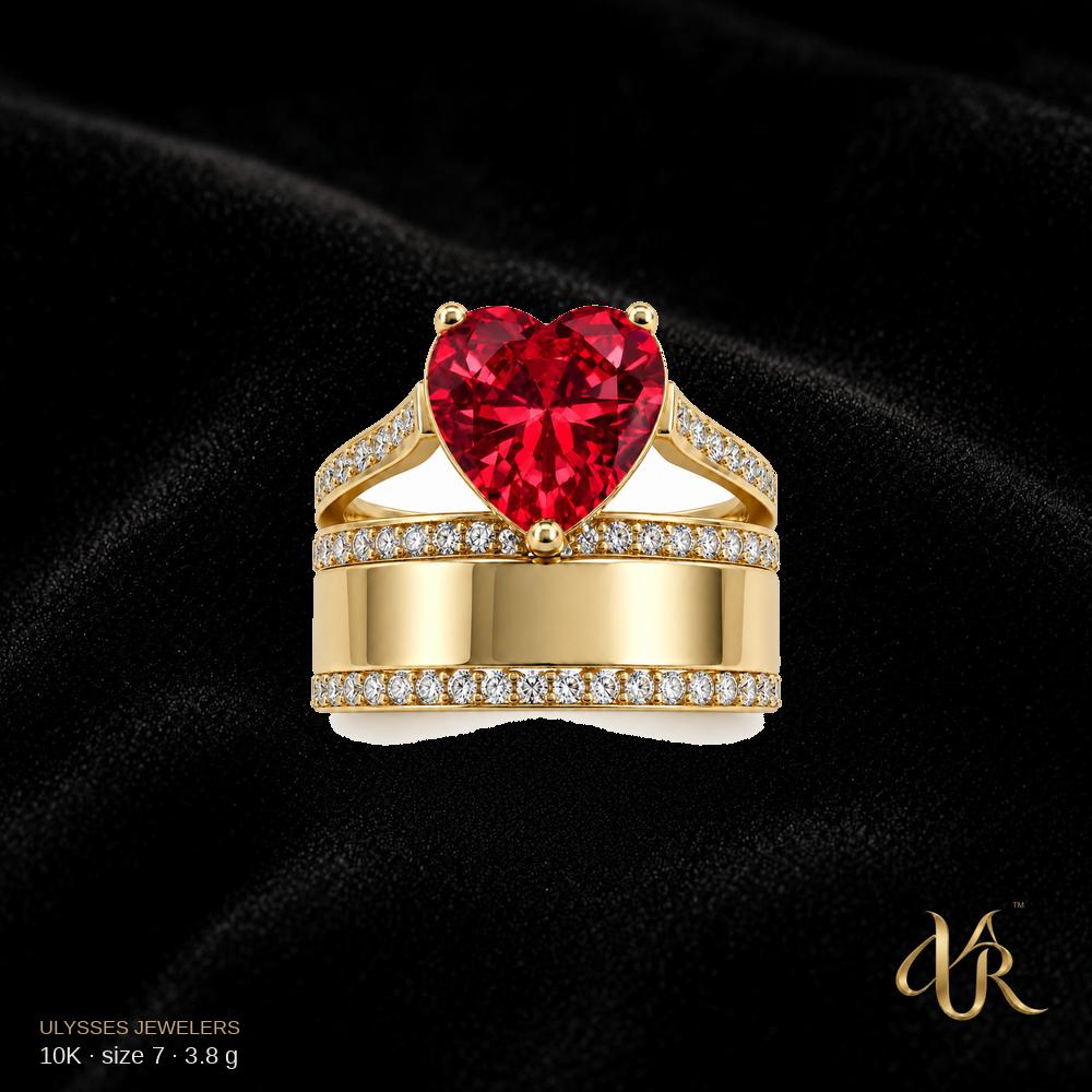 10K Women's Gold Ring, size 7, 3.8 g
