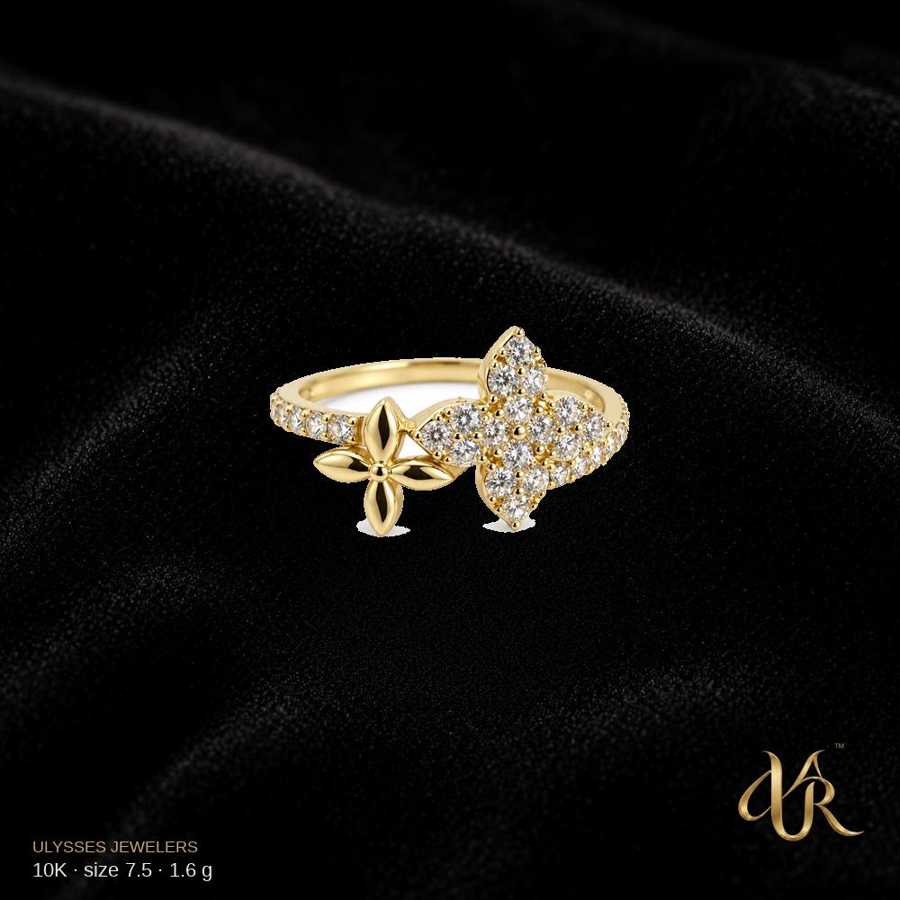 10K Women's ring, size 7.5, 1.6 g B