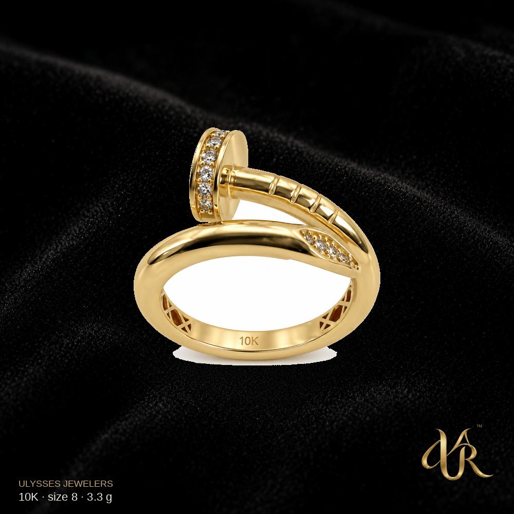 10K Women's Gold Ring, size 8, 3.3 g