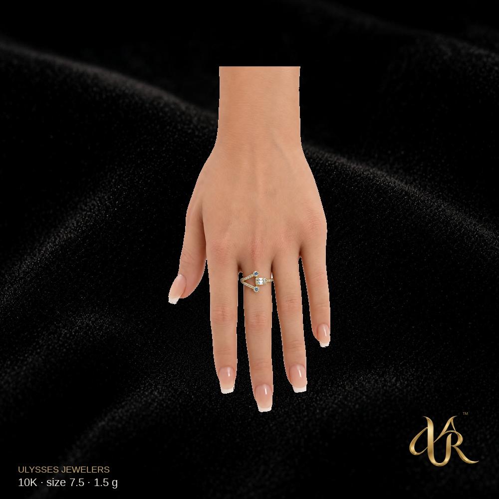10K Women's ring, size 7.5, 1.5 g C