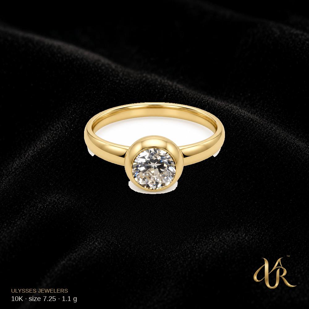 10K Women's ring, size 7.25, 1.1 g A