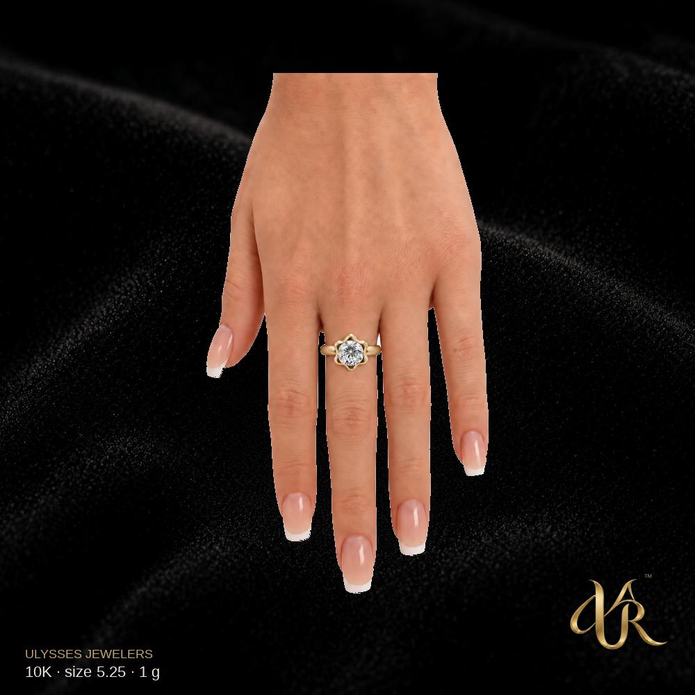 10K Women's ring, size 5.25, 1 g