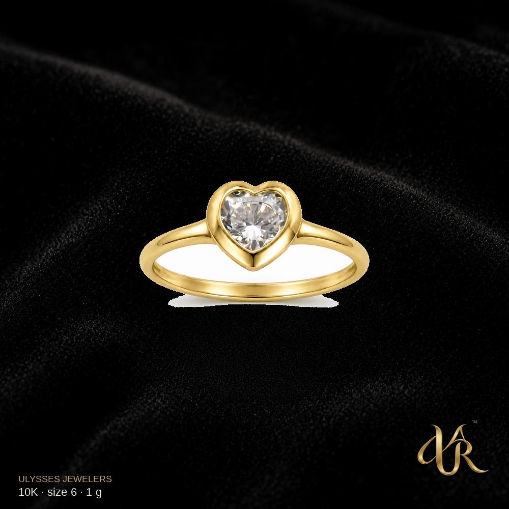 10K Women's ring, size 6, 1 g