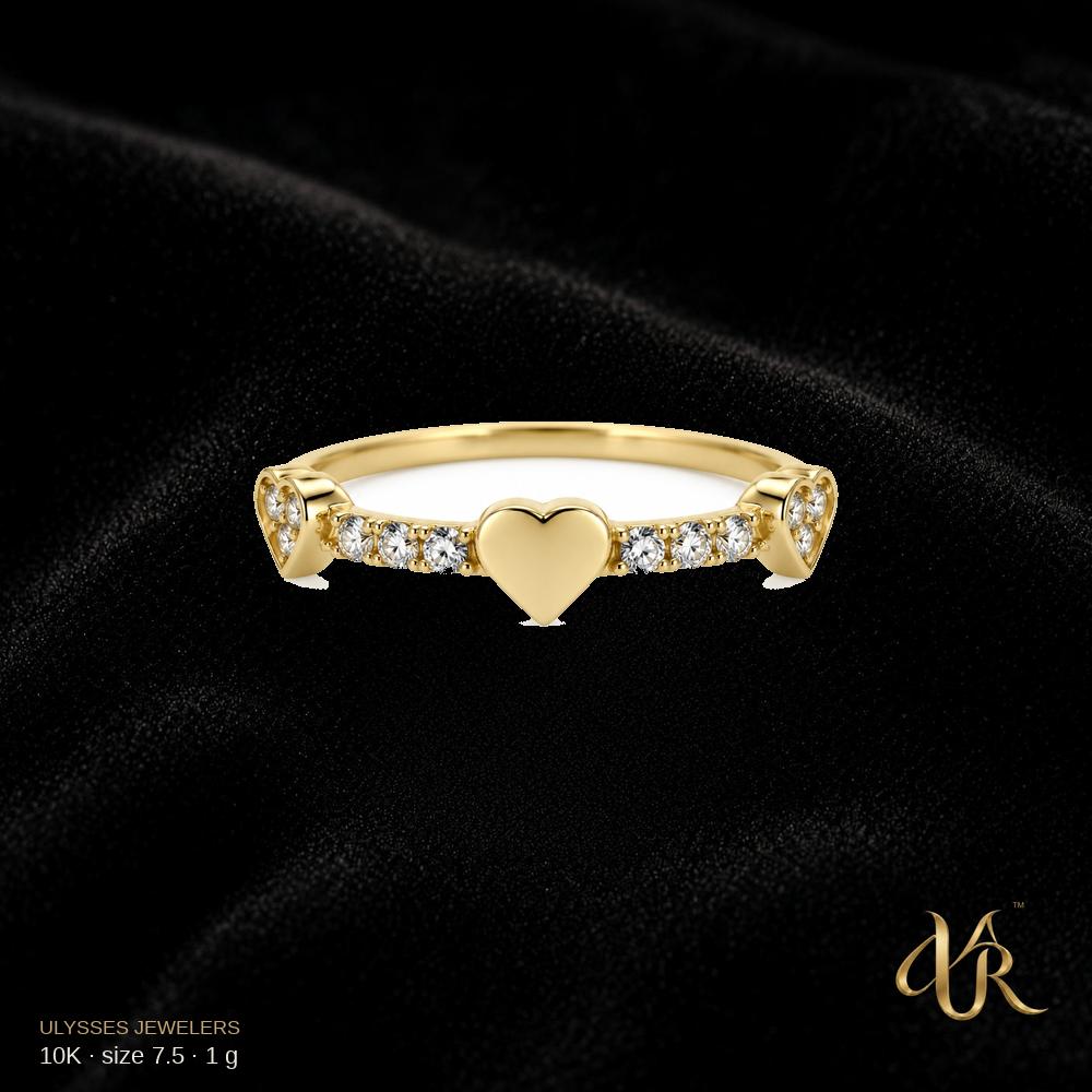 10K Women's Gold Ring, size 7.5, 1 g