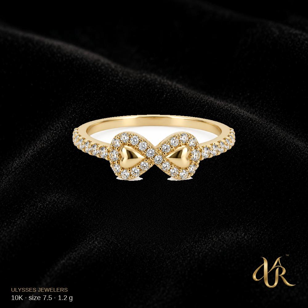 10K Women's Gold Ring, size 7.5, 1.2 g A