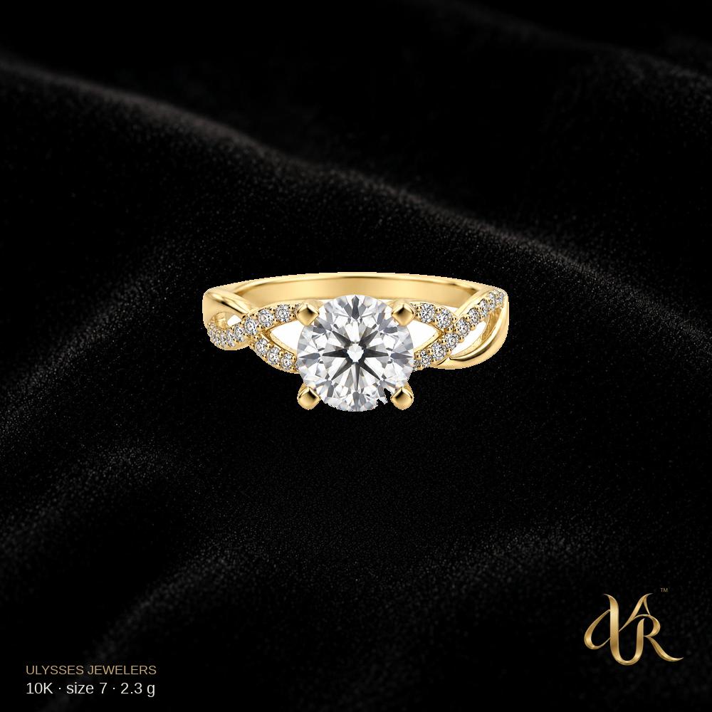 10K Engagement ring, size 7, 2.3 g