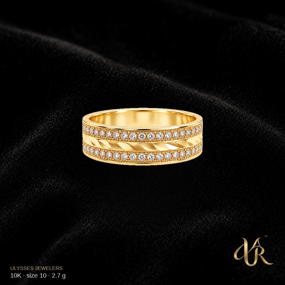 10K Engagement ring, size 10, 2.7 g