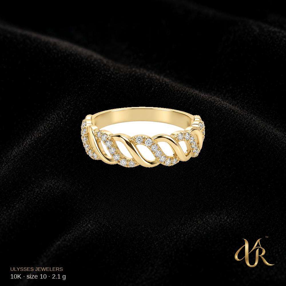 10K Engagement ring, size 10, 2.1 g B