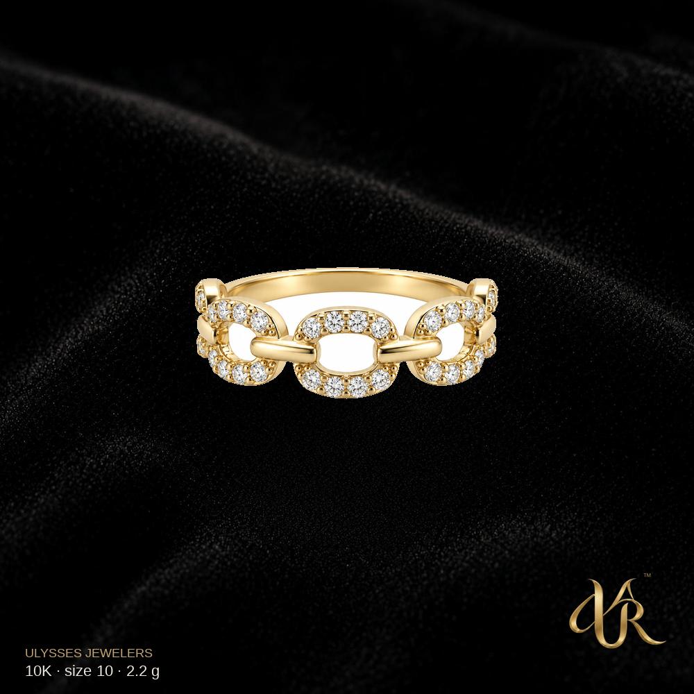 10K Engagement ring, size 10, 2.2 g
