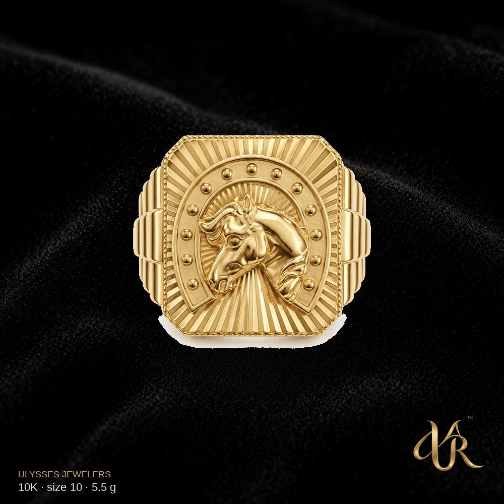 10K Men's Gold Ring, size 10, 5.5 g