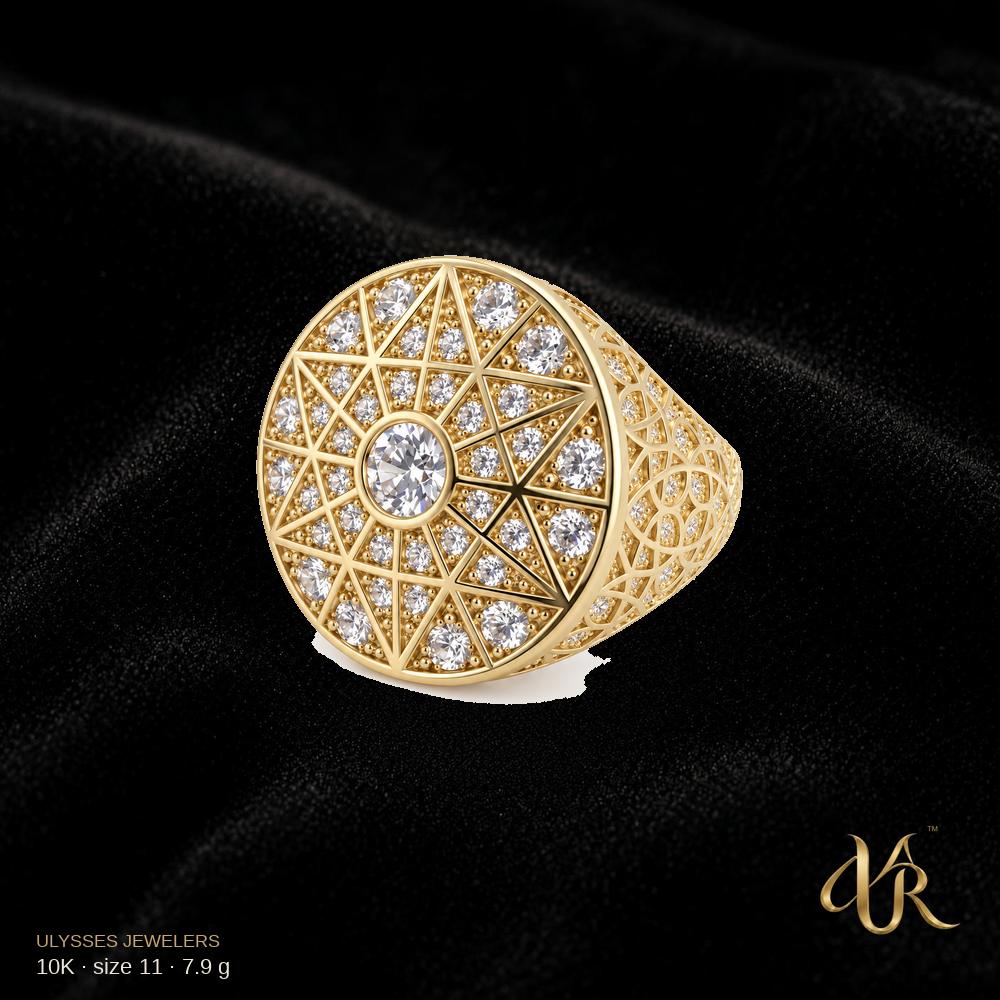 10K Men's Gold Ring, size 11, 7.9 g